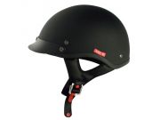 VCAN V531 Solid Flat Black Large Half Helmet