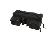 Rage Powersports ATV-RBG-9030-BK Black ATV Cargo Rack Gear Bag with Topside Bungee Tie-Down Storage (Rear)