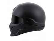 ScorpionExo Covert Unisex-Adult Half-Size-Style Matte Black Helmet (Matte Black, Large)