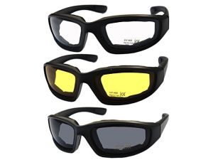 Killer Whale Men’s Motorcycle glasses & Riding Glasses 3 Pairs